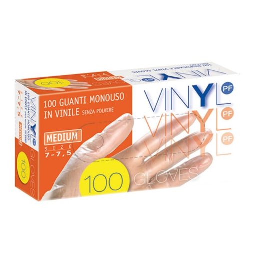 Guanto Vinyl Gloves cf.100pz TAGLIA S