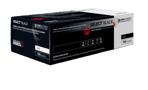 GUANTI SELECT BLACK IN LATTICE NERO 100 PEZZI