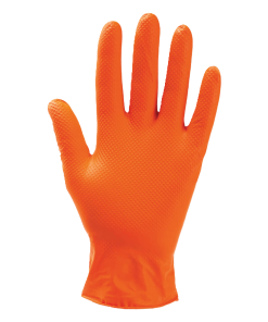 GUANTI IN NITRILE ARANCIONI DIAMOND GRIP CF 100PZ