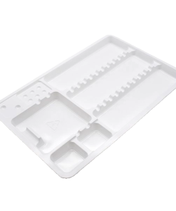 VASSOI MONOUSO IN PVC DI COLORE BIANCO 50PEZZI