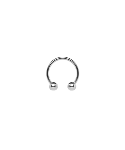 CIRCULAR BARBELL IN TITANIO 8MM/12MM - 1,2MM - 16G SFERE 2,5MM
