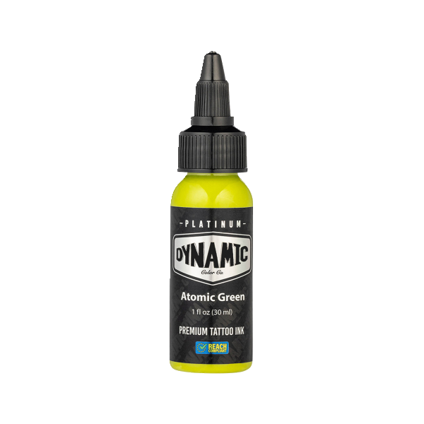 DYNAMIC PLATINUM TATTOO INK - ATOMIC GREEN 30ML