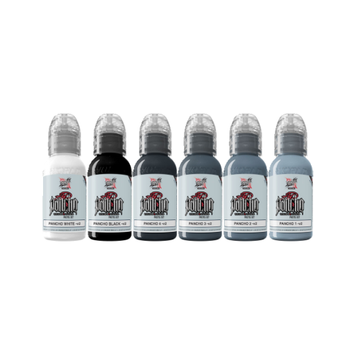 WORLD FAMOUS LIMITLESS TATTOO INK - A.D. PANCHO PASTEL SET V2 - 6 X 30ML