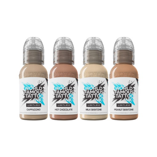 WORLD FAMOUS LIMITLESS TATTOO INK - SANTUCCI SKIN TONE SET 4 X 30ML