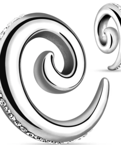 CONO SPIRALE IN ACCIAIO CHIRURGICO CON BORDO MULTICRISTALLO