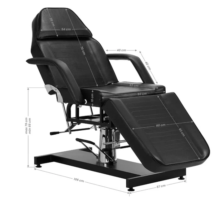 POLTRONA PROFESSIONALE IDRAULICA BLACK - immagine 4