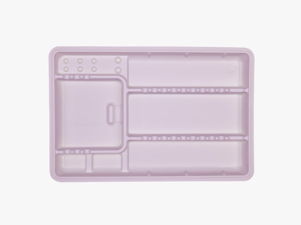 VASSOI MONOUSO IN PVC DI COLORE LILLA 50PEZZI