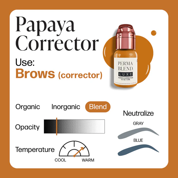PERMA BLEND LUXE PMU - PAPAYA CORRECTOR 15ML - immagine 2