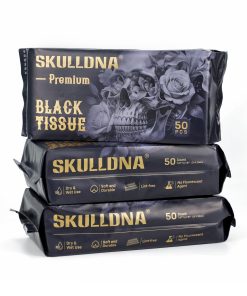 SALVIETTE ASCIUGAMANO SKULLDNA NERE CF 50 PEZZI